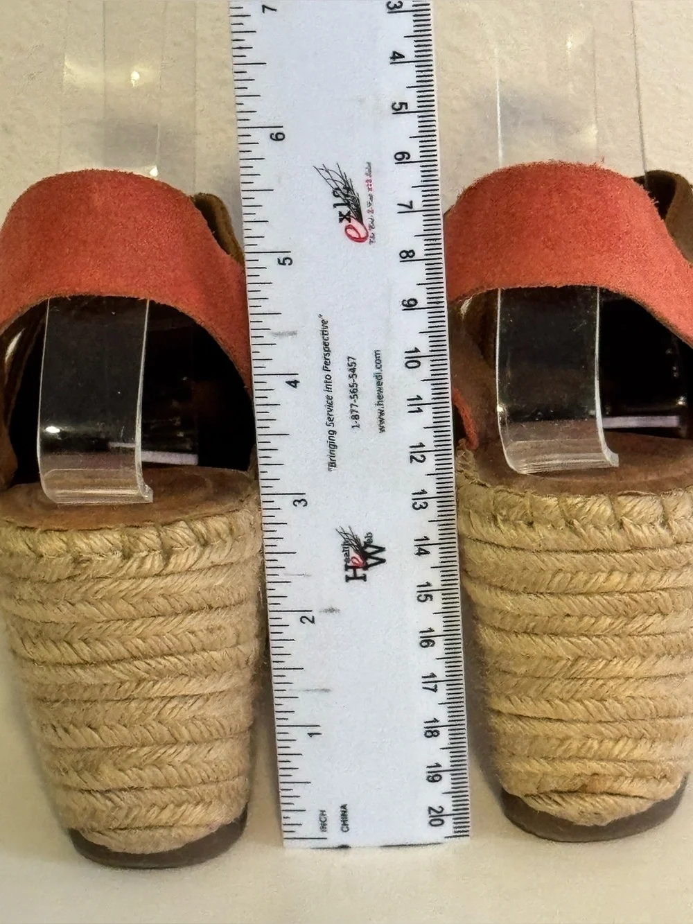 Born Coral and Brown Suede Espadrille Slingback Espadrille Sandals 3 Inch Size 9